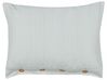 Poduszka dekoracyjna w paski 40 x 60 cm zielono-biała SEBRINE_902100