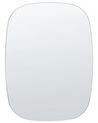 Ovalt LED Vægspejl ø 78 cm Sølv BERGERAC_844375