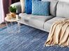 Bavlnený koberec 140 x 200 cm modrý BESNI_530826