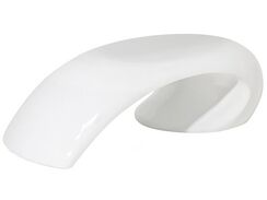 Sohvapöytä lasikuitu valkoinen ELATUS