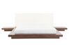 EU King Size Waterbed with Bedside Tables Brown ZEN_754518