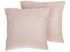 Set di 2 cuscini decorativi rosa 45x45cm PEONY_770950