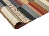 Kelim Teppich Wolle mehrfarbig 80 x 150 cm geometrisches Muster Kurzflor MUSALER_858386