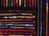 Teppich Baumwolle bunt-schwarz 140 x 200 cm abstraktes Muster Kurzflor BARTIN_487987