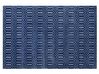Teppich marineblau 160 x 230 cm geometrisches Muster Kurzflor ADATEPE_750637