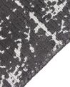 Alfombra de viscosa gris oscuro/blanco 140 x 200 cm HANLI_836929