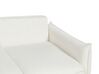 Sofá cama de bouclé blanco con almacenaje KRAMA_887863
