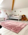 Teppich Viskose rosa 160 x 230 cm Kurzflor GESI II_871889