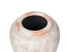 Dekoratívna terakotová váza 42 cm krémová biela MIRI_893907