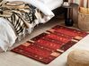 Vlněný koberec gabbeh 80 x 150 cm červený SINANLI_855895