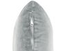 Right Hand Velvet Chaise Lounge Light Grey CHAUMONT_880914