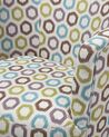Fabric Tub Chair Geometric Pattern ODENZEN_689862
