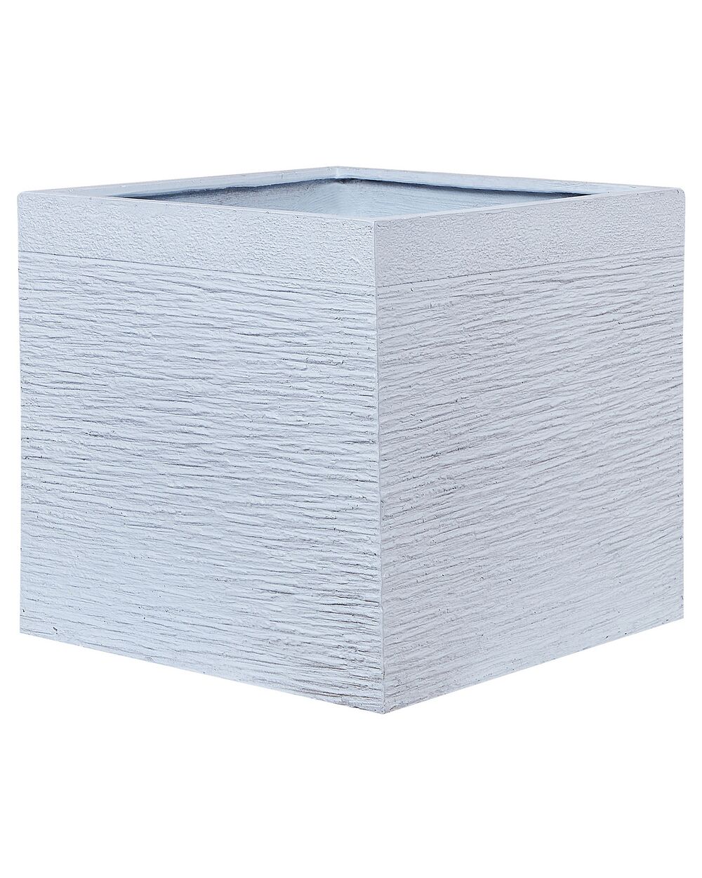 Blumentopf weiß quadratisch 50 x 50 x 46 cm PAROS Beliani.at