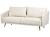 Sofa Set Polyester beige 5-Sitzer mit goldenen Beinen MAURA_892248