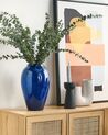Blumenvase Terrakotta dunkelblau 37 cm OCANA_847860