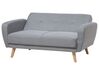 2 Seater Fabric Sofa Bed Grey FLORLI_704131