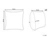 Set of 2 Cotton Macrame Cushions with Tassels 45 x 45 cm Light Beige KIRIKKALE_905446