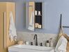 Badeværelsesskab med spejl og LED 40x60 cm sort MALASPINA_905843