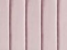 Bed met opbergruimte fluweel roze 180 x 200 cm SEZANNE_892490