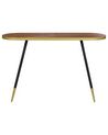 Console Table Dark Wood with Gold RAMONA_912777