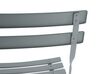 Balkonset Stahl grau zusammenklappbar FIORI_688297