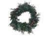 Pre-Lit Christmas Wreath ⌀ 60 cm Green ELBRUS_881159