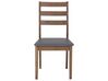 Divatos étkezőszék szett egy asztallal és négy székkel barna és szürke színben 118 cm MODESTO_696619