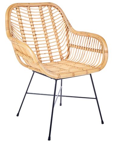 Rattan Accent Chair Natural CANORA