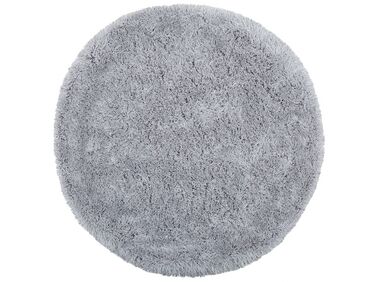 Tappeto shaggy rotondo grigio chiaro ⌀ 140 cm CIDE