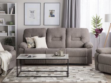 3-seters sofa gråbrun BERGEN
