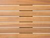 Mesa de jardín extensible de madera de acacia clara 180/240 x 100 cm CESANA_691147