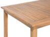 Mesa de jardín extensible de madera de acacia clara 180/240 x 100 cm CESANA_691148