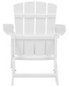 Garden Chair with Footstool White ADIRONDACK_809493