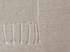 Cotton Blanket 130 x 160 cm Beige TILMI_728669