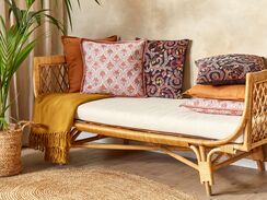 Koristetyyny puuvilla punainen/valkoinen 45 x 45 cm 2 kpl PICEA Koristetyyny puuvilla punainen/valkoinen 45 x 45 cm 2 kpl PICEA