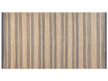 Jutový koberec 80 x 150 cm béžová/sivá BUDHO