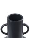 Blumenvase Porzellan schwarz 26 cm PEREA_846171