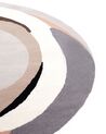 Okrúhly vlnený koberec ⌀ 140 cm viacfarebný SARGODHA_909556