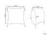 Set of 2 Cushions Geometric Pattern 45 x 45 cm Beige and Black PULMONARIA_816306