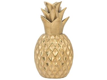 Dekofigur Keramik gold Ananas 23 cm TYANA