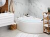 Right Hand Whirlpool Corner Bath with LED 1500 x 1000 mm White NEIVA_796383