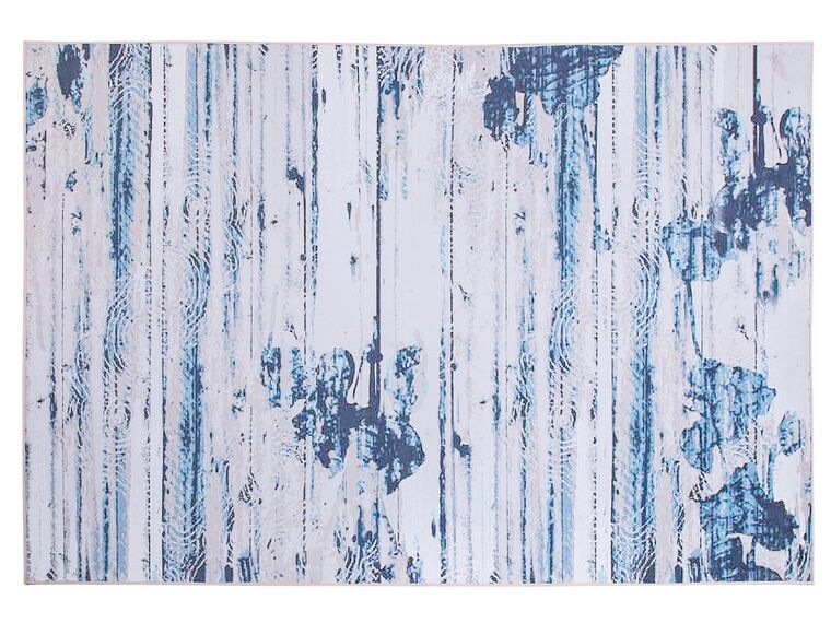 Tapete creme e azul 140 x 200 cm BURDUR_717054