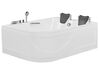 Left Hand Whirlpool Corner Bath with LED 1700 x 1190 mm White BAYAMO_821153