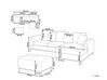 Sofa skórzana 5-osobowa lewostronna beżowa OSLO_673717