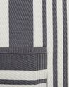 Venkovní koberec 120 x 180 cm černý a světle šedý DELHI_766380
