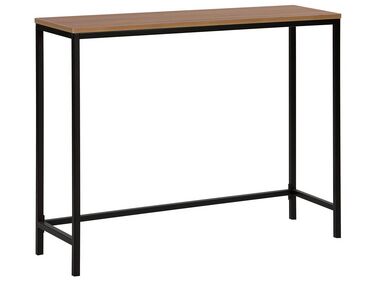 Tavolino consolle legno scuro/nero 100 x 30 cm TULIA