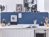 Przegroda na biurko 160 x 40 cm niebieska WALLY_800681