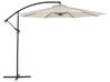 Grand parasol de jardin beige clair ⌀ 300 cm RAVENNA_372272