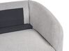 2-Sitzer Sofa Polsterbezug hellgrau / gold TROSA_851980