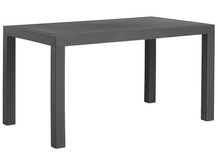 Záhradný jedálenský stôl 140 x 80 cm šedý FOSSANO_744707